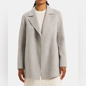 Theory Clairene Jacket in Double-Face Wool-Cashmere M